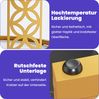 2er-Set Couchtisch nestbar 70x70x45 + 45x45x37 cm, Marmor-Furnier, Metallrahmen, Kontrastdesign Bild 5