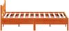 vidaXL Massivholzbett ohne Matratze Wachsbraun 140x190 cm Kiefernholz 844744 Bild 5