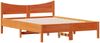 vidaXL Massivholzbett ohne Matratze Wachsbraun 140x190 cm Kiefernholz 844744 Bild 3