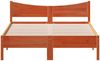 vidaXL Massivholzbett ohne Matratze Wachsbraun 140x190 cm Kiefernholz 844744 Bild 4