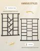 Bücherregal, 3 Säulen 6 Tier Baumförmiges Bücherschrank, 17 Fächer offene unabhängige Regale, für Home-Office, Schlafzimmer, Wohnzimmer, 24 x 156 x 180 cm Schwarz Bild 4