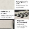 Flieks Polsterbett 160x200cm, Doppelbett mit weicher Kopfteil, Bettbeine aus Holz, Samt, Beige Bild 5