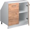 Dachschrägenschrank Rion Goldkraft Eiche 80 x 81.6 cm mit 2 Türen, Schrankkorpus 60 cm Tiefe Vicco Bild 4