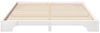 vidaXL Bettrahmen Weiß 200 x 210 cm Massives Kiefernholz 872909 Bild 4