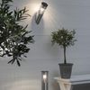 Solar Wandleuchte ,Marbella' für außen, Edelstahl, Lichtsensor + Bewegungsmelder, 2 Helligkeitsstufen, H 29cm Bild 3