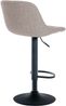 CLP Barhocker Loft mit Rückenlehne und 360 drehbar,taupe Stoff Bild 5