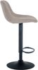 CLP Barhocker Loft mit Rückenlehne und 360 drehbar,taupe Stoff Bild 4