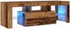 vidaXL TV-Schrank mit LED Altholz-Optik 120x36,5x40 cm Holzwerkstoff 856301 Bild 3
