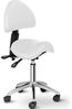 Physa Drehstuhl Sattelstuhl mit Rollen Arbeitsstuhl 55 - 69 cm 150 kg Weiß Bild 5