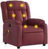 vidaXL Massagesessel Weinrot Kunstleder 373571 Bild 2