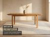 Massivart® Esstisch ausziehbar 125-165 cm / Massivholz geölt Wildeiche »VARIUS«, 40 cm Einlegeplatte • keilgezinkte Lamellen Bild 3
