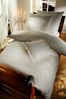 Mako-Brokat-Damast Bettwäsche - Curt Bauer Florenz 135x200 + 80x80 cm-0639 beige Bild 5