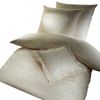 Mako-Brokat-Damast Bettwäsche - Curt Bauer Florenz 135x200 + 80x80 cm-0639 beige Bild 4