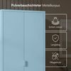 skølm 'Ituri' Kleiderschrank, Metall, 170x45x80 cm, blau, Garderobe mit 4 Fächern und 2 Kleiderstangen Bild 4