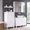 Midischrank Sola Weiß 60.2 x 113 cm mit 4 Schubladen Vicco Bild 4