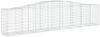 vidaXL Gabione mit Hochbogen 400x50x80/100 cm Verzinktes Eisen 153414 Bild 2