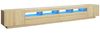 vidaXL TV-Schrank mit LED-Leuchten Sonoma-Eiche 300x35x40 cm 3081927 Bild 2