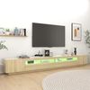 vidaXL TV-Schrank mit LED-Leuchten Sonoma-Eiche 300x35x40 cm 3081927 Bild 5