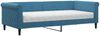 vidaXL Tagesbett mit Matratze Blau 90x200 cm Samt 3197746 Bild 2