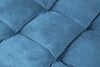 Moderner Hocker COMFORT 80cm blau Samt Taschenfederkern Elegant Bild 5