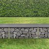 Gabionenbank Friesland WPC 100x45x30 cm Grau pro. tec Bild 5