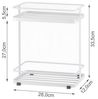 Yamazaki Badregal "Tower" Standregal Metall 28x33x12cm, -, Badablage, Badregal, moderner Skandistil Bild 3