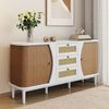 Sideboard 140,5 x 40 x 76 cm mit 3 Rattanschubladen und verstellbaren Einlegeböden Bild 2