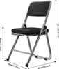 JEOBEST Klappstuhl Küchenstuhl Campingstuhl, Faltstuhl Besucherstuhl Konferenzstuhl, (Set, 4 St)Gepolstert - Metall-Gestell - für Gäste,Büro, Event & Party Bild 4
