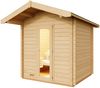 Infraworld Gartensauna Terra 4 Außensauna Massivholzsauna Saunahaus 230x230 cm Bild 2
