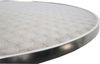 Set Stehtisch + Stehtischhusse HWC-J30, Bistrotisch Tischhusse, klappbar höhenverstellbar Ø 60cm ~ Husse schwarz Bild 3