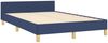 Einzelbett mit Kopfteil Stoff Blau 120x200 cm [3125290] Bild 5