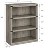 GarveeMore Bücherregal Bücherregal,Standregal Büroregal Raumteiler mit 3 Fächern,80*30*100CM Bild 3