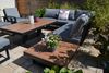 HPL grau Gartenecklounge Beltona + 150x90 cm Lift Tisch höhenverstellbar Bild 5