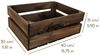 Creative Deco Holzkiste Kiste Holz Deko Holzkiste, Obstkiste Weinkisten Apfelkiste, Braun, 40x30x15 cm Bild 3
