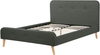 Polsterbett 'RENNES' Lattenrost Grau 140x200 cm Bild 4
