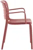 Vente-unique - MOAH Garden dining set Plastik Rot - B 56,5 cm x H 81 cm x L 60 cm Bild 4
