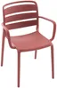 Vente-unique - MOAH Garden dining set Plastik Rot - B 56,5 cm x H 81 cm x L 60 cm Bild 3
