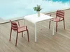 Vente-unique - MOAH Garden dining set Plastik Rot - B 56,5 cm x H 81 cm x L 60 cm Bild 2