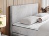 Boxspringbett KING DOREN, mit zwei Bettkästen und einer Multipocket-Matratze - 180x200 - Hellgrau Velours - H4 Bild 3