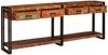 vidaXL Konsolen-Tische 2 pcs Mehrfarbig Massives upgecyceltes Holz 3324228 Bild 4