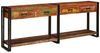 vidaXL Konsolen-Tische 2 pcs Mehrfarbig Massives upgecyceltes Holz 3324228 Bild 2