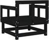 vidaXL Gartenstühle 2 Stk. Schwarz Massivholz Kiefer 825391 Bild 5
