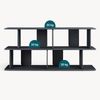 Standregal Gäljami 160x35x74 cm Schwarz [en. casa] Bild 5