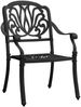 vidaXL 3-tlg. Bistro-Set Aluminiumguss Schwarz 3070575 Bild 4