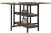 vidaXL Esstisch 122 x 80 x 76,5 cm Holzwerkstoff Geräucherte Eiche 8006039 Bild 3