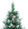 vidaXL Schlanker Weihnachtsbaum mit 300 LEDs mit Ständer Grün 180 cm 3394895 Bild 4