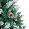 vidaXL Schlanker Weihnachtsbaum mit 300 LEDs mit Ständer Grün 180 cm 3394895 Bild 5