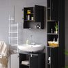 Badmöbel-Set Irma Anthrazit Hochglanz 3 Teile, mit Hochschrank Vicco Bild 5
