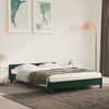 Doppelbett, Bettgestell Modernen ohne Matratze Dunkelgrün 140x200 cm Samt d2371e Bild 2