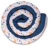 ULLENBOOM ® Nestchenschlange Bettschlange Baby 300cm, Ideal als Bettumrandung, Blau Wale, Bezug aus 100% Baumwolle (Made in EU), Weiche Polsterung Bild 4